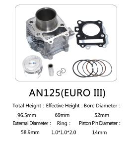 China Suzuki Motorcycle Cylinder Block Kit 52mm Bore Diameter With Customized Logo wholesale