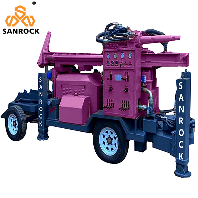 Hydraulic Trailer Mounted Water Well Drilling Rig Water Well Drilling Equipment