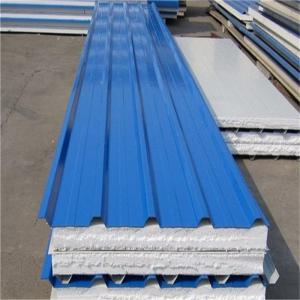 China 1050-100-0.426mm grey white waterproof eps sandwich roof panel for warehouse wholesale