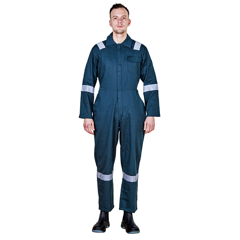 180g/sqm Fabric Weight WC033-R OEM Reflective Tape Workwear Suits for Unisex Uniforms