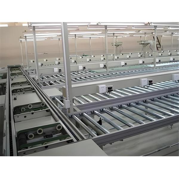 800 mm Customized Frame Height Low-Noise Roller Conveyor Line for Urban Facilities 0-10 m/min Belt Speed