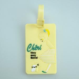 China Cute lovely little girl beautiful luggage tag with logo wholesale