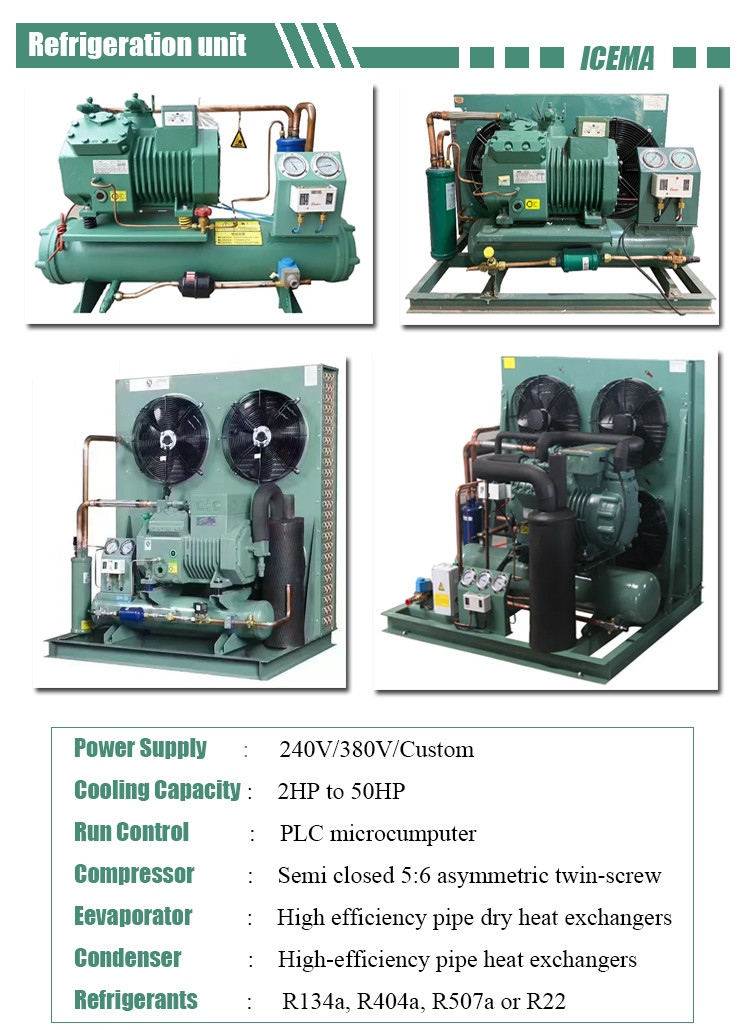 230V 380V Air Cooled Condensing Unit Compressor Cooling Unit