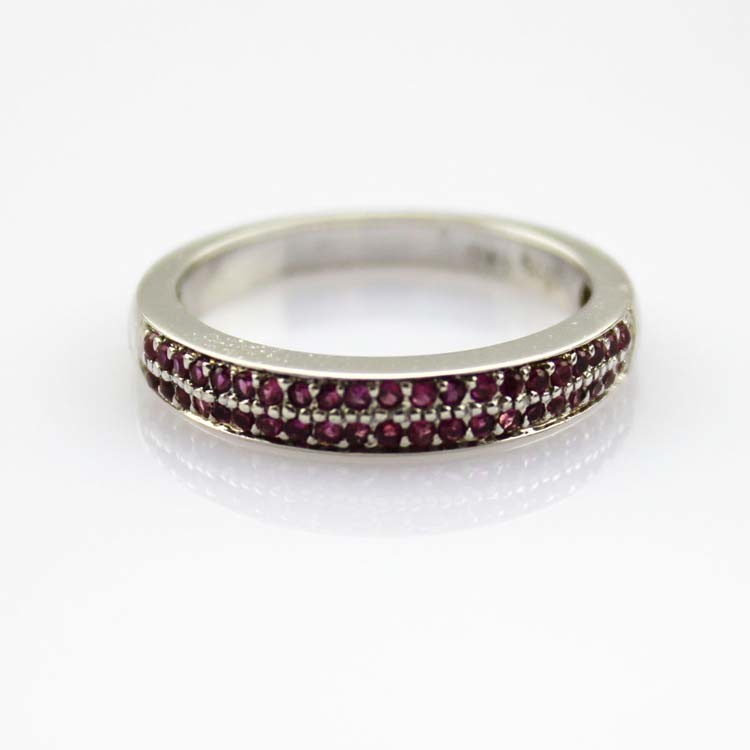 Sterling Silver Pave CZ Diamonds Engagement Wedding Band Ring(F92)