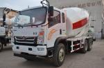 Sinotruck 6m3 Concrete Mixing Truck Drum Roller 7.3 ×2.35× 3.55m Size 14d Tilt