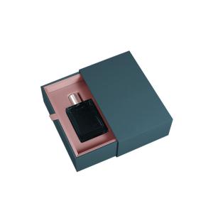 China Metallic Paper Round Packaging Perfume Gift Box Foil Stamping wholesale