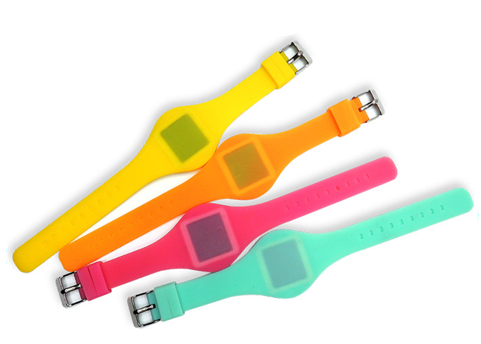 Candy colors Children's Electronic Silicone Watch LED Touch Cartoon Watch Promotion Custom Gift Cartoon