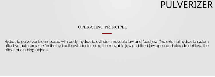 BEIYI hydraulic shear excavator pulverizer HC series demolition tool mechiainal concrete demolition pulverizer
