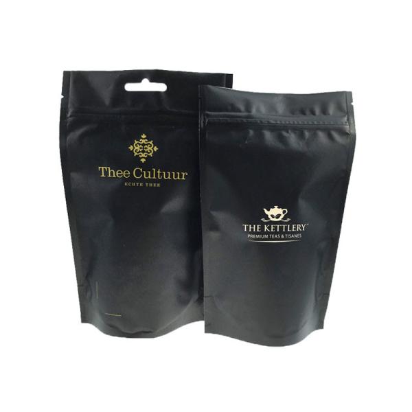 China supplier custom design printing resealable aluminum foil stand up pouches with zipper for food packaging