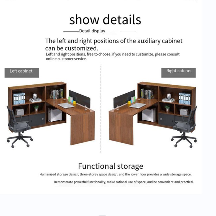 Office Furniture Computer Desk Workstation with Customized Colors Staff Open Desk