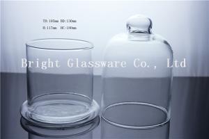 China hot sale candle jar with glass dome wholesale