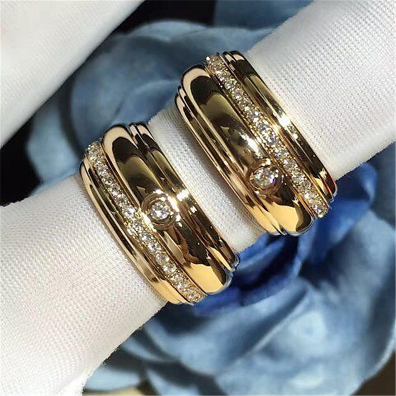 Luxury jewe factory ring 18k gold white gold yellow gold rose gold diamond ring