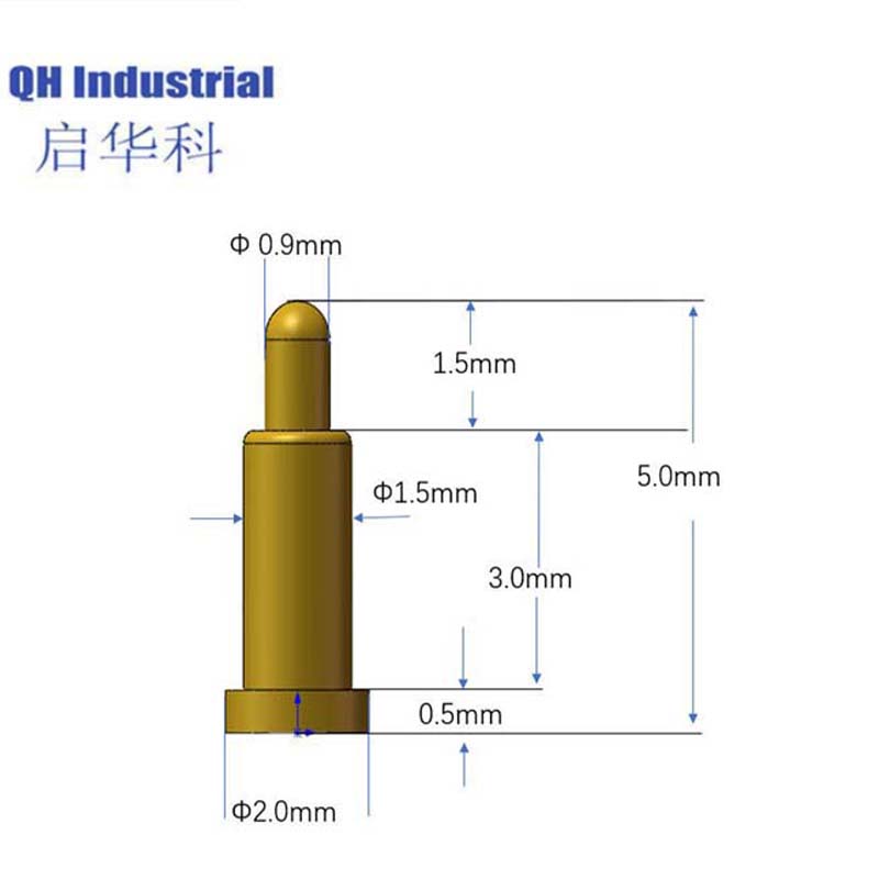SMT 5.0mm Length Beryllium Copper Smart Watch Double-Head RF 1A 2A 3A 4A 5A 6A 10A Pogo Pin