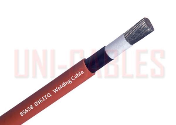 0361TQ / BS638 Rubber Flexible Cable , 100V Heat Resistant Orange Electric