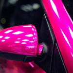 120µM Free Slideable Pink Chrome Car Wrap Film Salt Spray Resistance