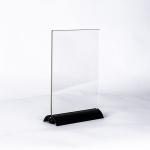 Detachable Metal Base Acrylic Panel Restaurant Menu Card Poster Holder Stand A4