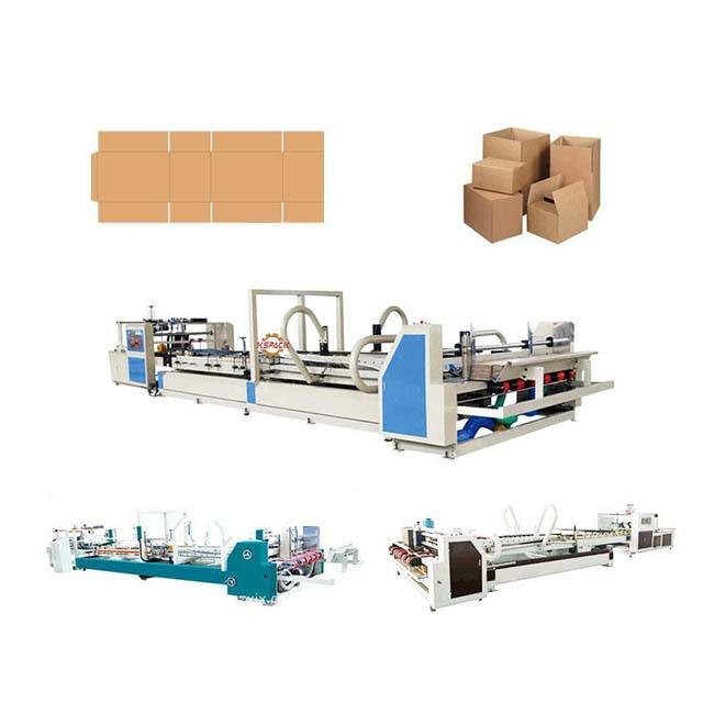 KS 2000 Hot Melt Adhesive Box Folder Gluer Machine Double Large Size Compact