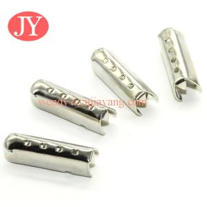 China jiayang nickle metal tips for shoelace /drawstring / cord wholesale