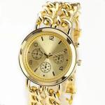 Water Reisistant Unisex Cowboy Link Women Wrist Watch , Rose Gold Watches For