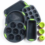 Stainfree Silicone Baking Set Cake Moulds Multipurpose Odor Resistant