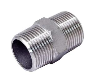 China Forged 316 Stainless Steel Pipe Fitting 3/4&quot; NPT Male X 3/4&quot; NPT Male wholesale