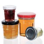 Wholesale Clear Round Glass Canning Jar 50ml 100ml 200ml Food Storage Jar