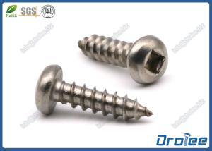 China 18-8 / 316 Stainless Steel Robertson Square Pan Head Sheet Metal Screws wholesale