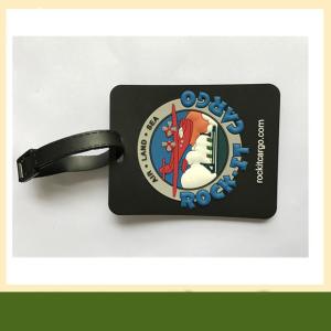 China 3D embossed PVC Luggage Tag Durable Customized pvc silicone rubber coaster with logo wholesale