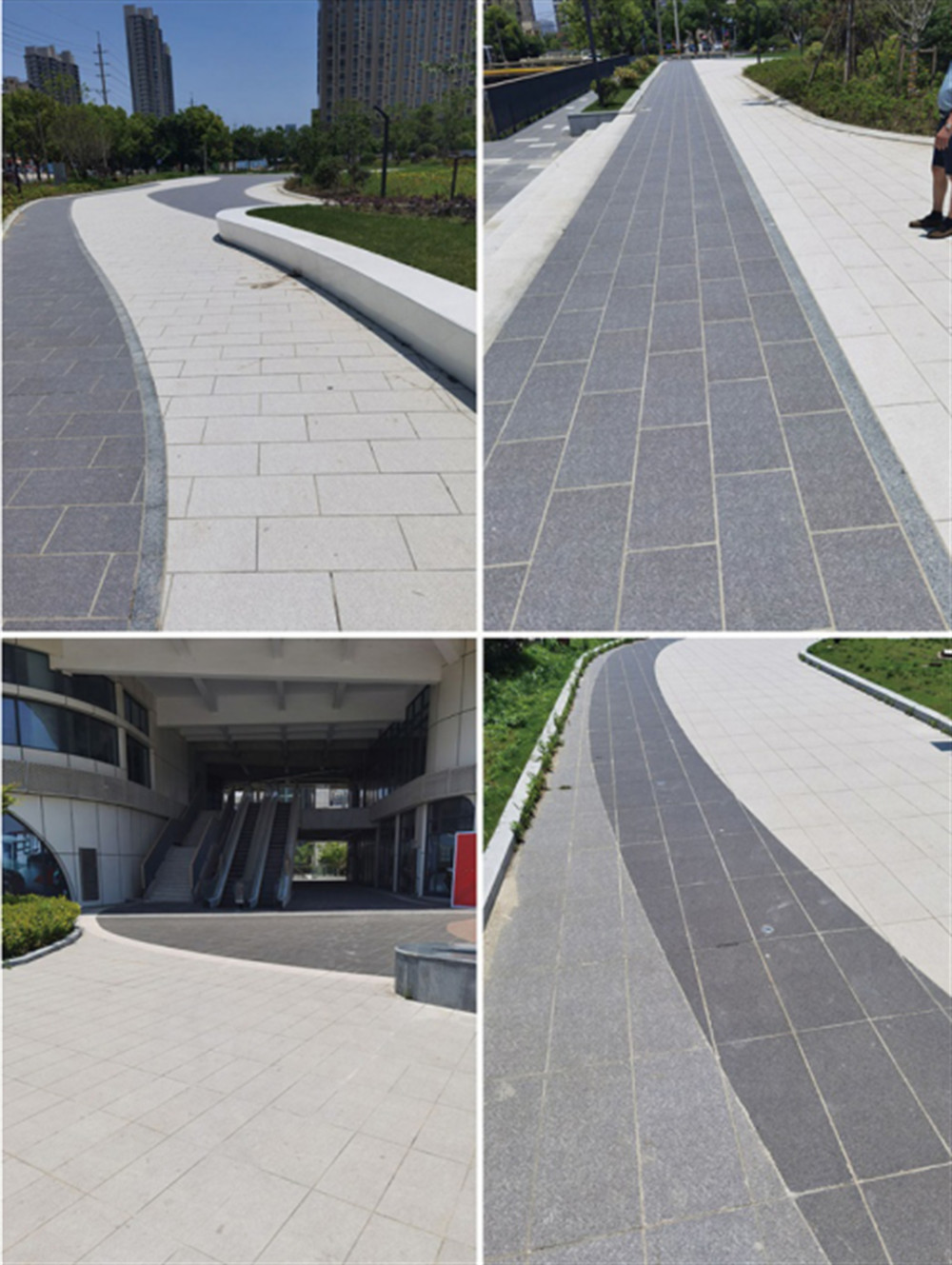 Wear-Resistance Full Body 24"X48" Blue Floor Porcelain Paving Tile For Outside Courtyard