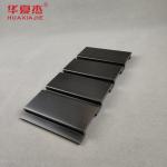 Black Smooth Surface PVC Slatwall Panels 300mm X 17mm