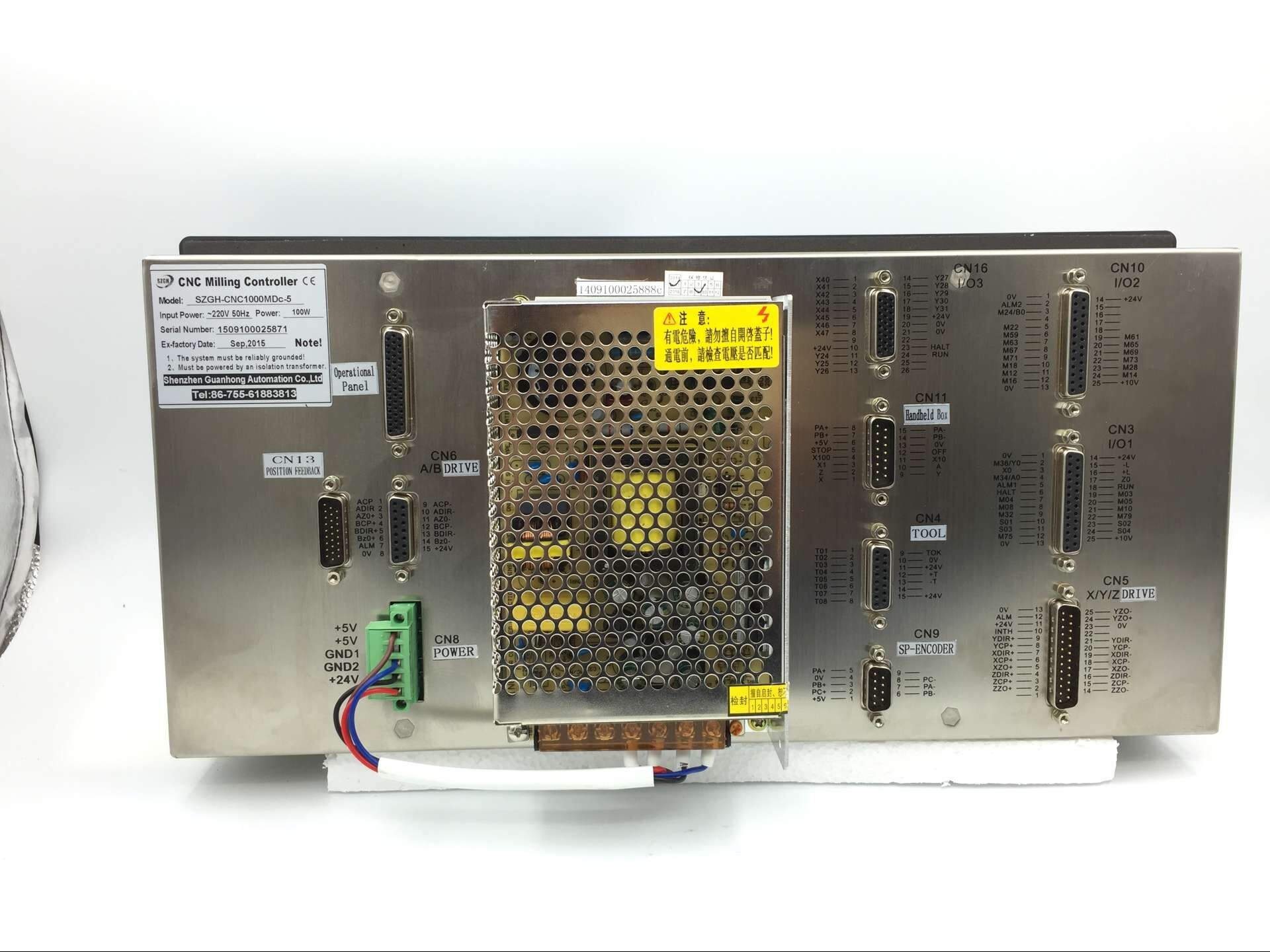Three Axis Cnc Lathe Machine Controller With PLC Ladder Function , UL ISO Listed