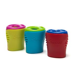 China Silk Printing Logo Plastic Pencil Sharpener wholesale