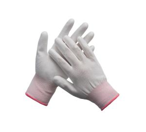 China Nylon Working Anti Static Work Gloves 13 Gauge Seamless Carbon Fiber Top Fit ESD Gloves wholesale