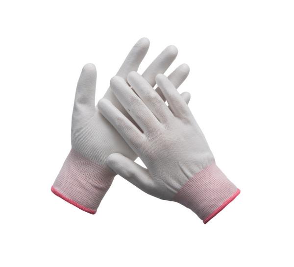 Nylon Working Anti Static Work Gloves 13 Gauge Seamless Carbon Fiber Top Fit ESD