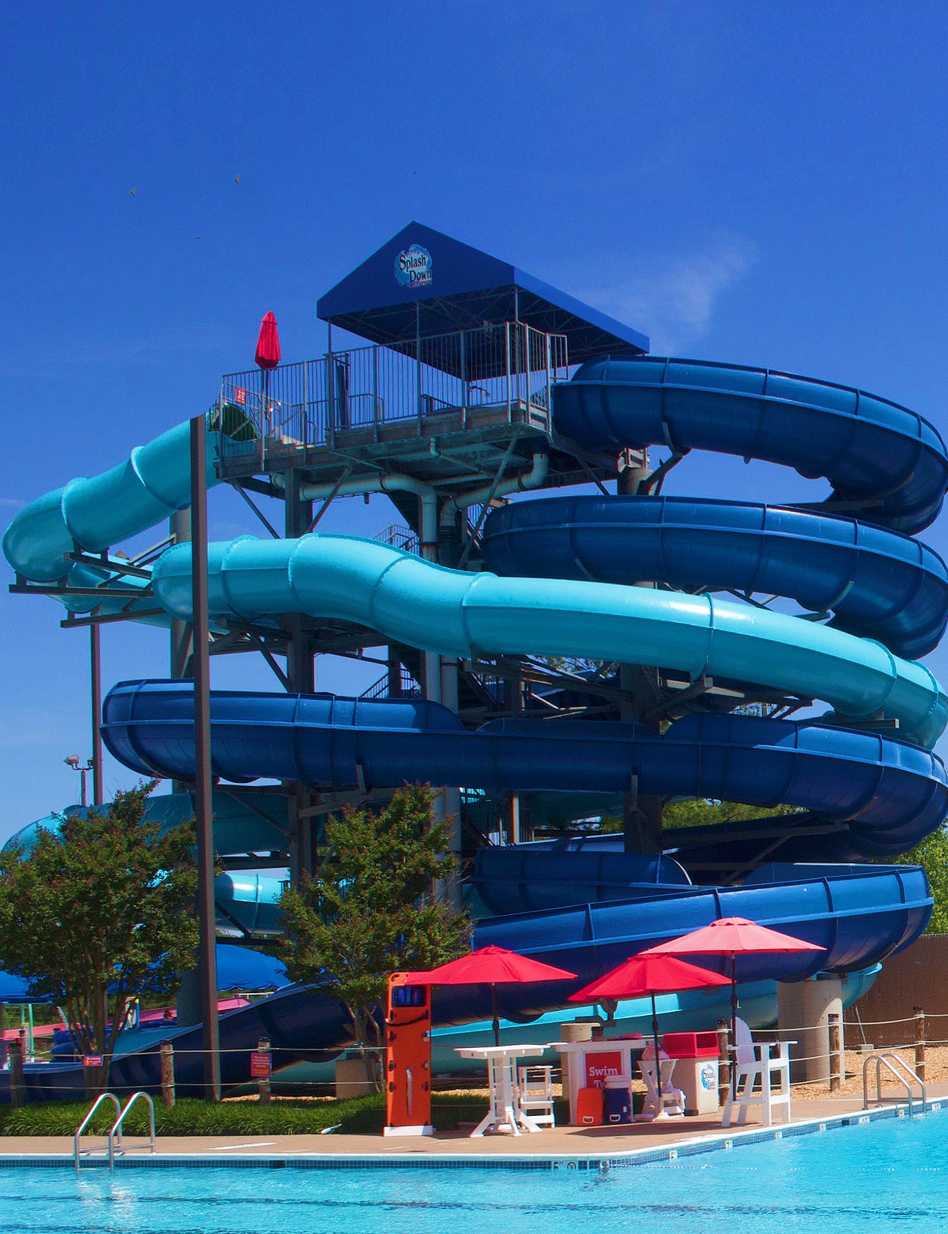Aqua Water Park Summer Water Games Fiberglass Water Slide Set for Kids