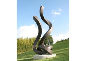 China Painted Monumental Stainless Steel Outdoor Sculpture For Garden Landscape wholesale