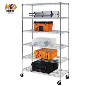 China 5 Tier Chrome Carbon Steel Storage Wire Shelves For Household Kitchen wholesale