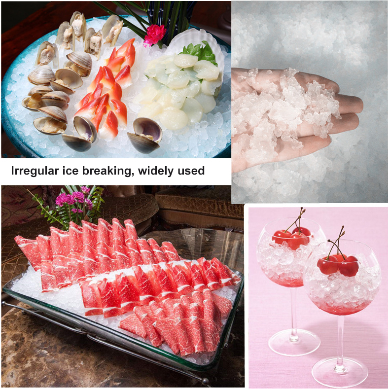 200KG 24h Snowflake Ice Block Machine Automatic Commercial Snow Ice Maker Machine for Household and Business Applications