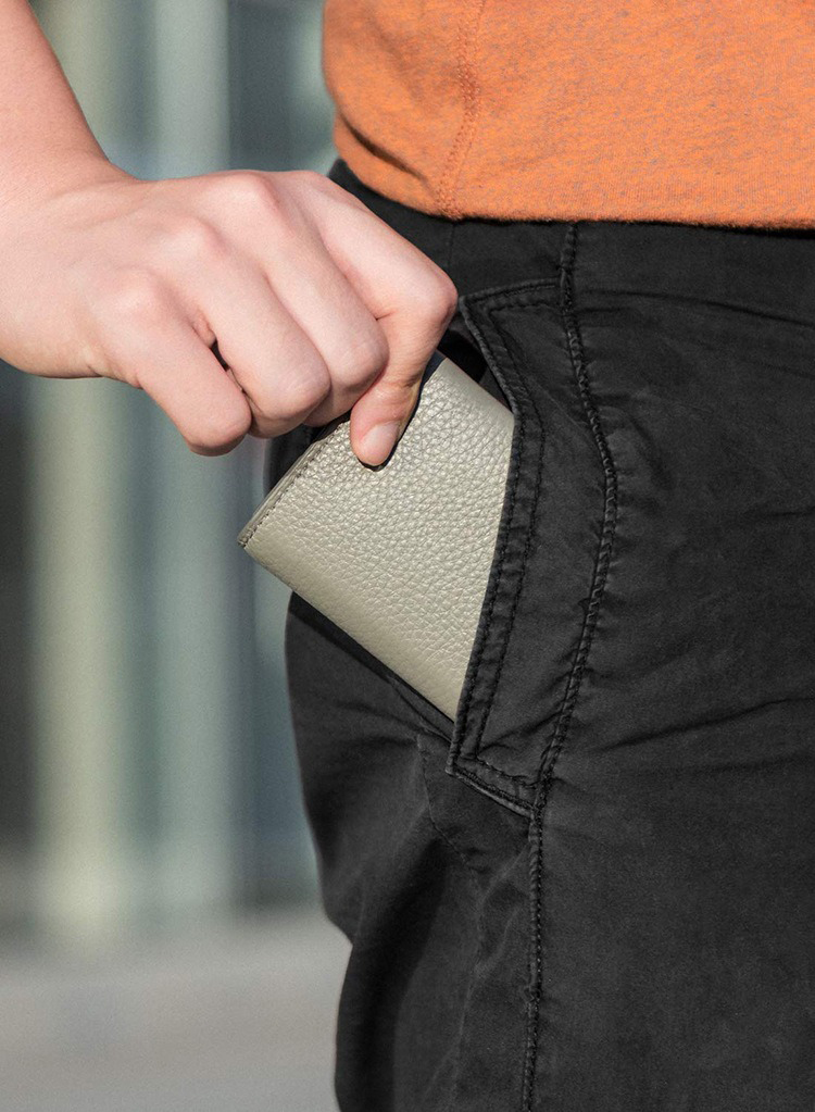 Minimalist Genuine Leather Rifid Credit Card Money Purse Bifold Card Holder Wallet For Men