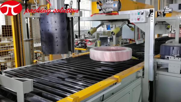 OD 1500mm Copper Coil Wrapping Machine With Automatic Shifting Station