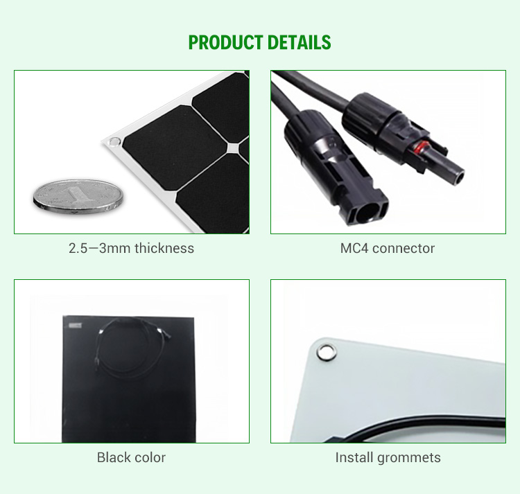 Waterproof 300W 320W 350W Mono Flexible Solar Panels