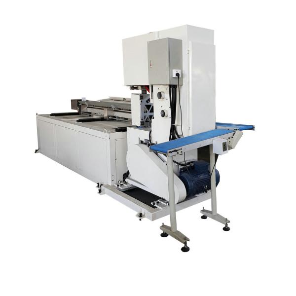 Automatic Maxi Toilet Paper Big Tissue Roll Band Saw Cutting Machine Jumbo Roll