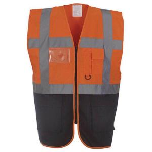 China 100% Cotton Reflective Safety Vest , High Visibility Safety Vest With Reflective Tape wholesale