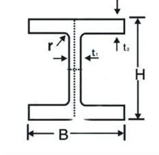 Grade A36 A572 ASTM H Steel Profile Steel Section Profile ABS ISO ROHS Certificate
