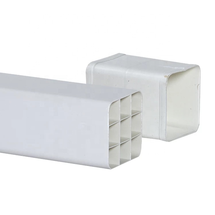 Square Head Glue Connection PVC Grid Pipe 150*100mm with Custom Rectangular Shape