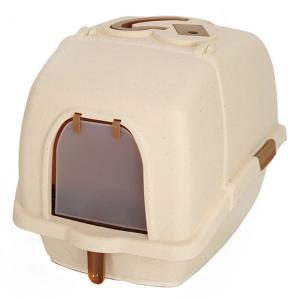 China Extra Large Cat Toilet Litter Box , Anti Spatter Fully Enclosed Cat Litter Box wholesale