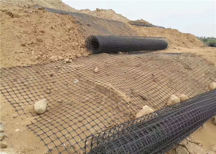 Tensile Strength 20Kn/M--50Kn/M Certificate CE MOQ 1000Sqm PP Plastic Geogrid