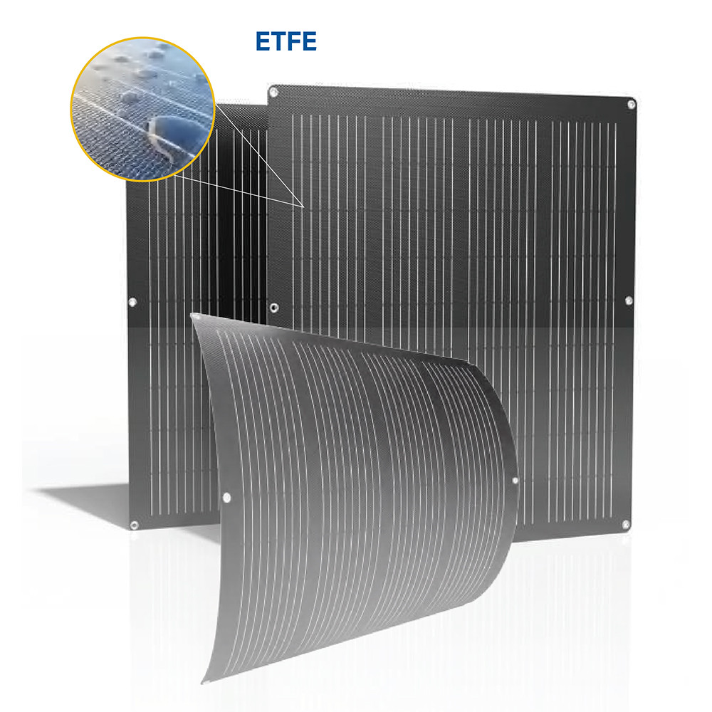 100w Semi Flexible Solar Panel 12V MC4 Output Flexible Solar Panels For Caravans