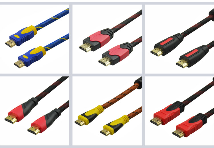 Fast Speed Gold Connector 1080P HDMI Cable 1.5mtrs Customization