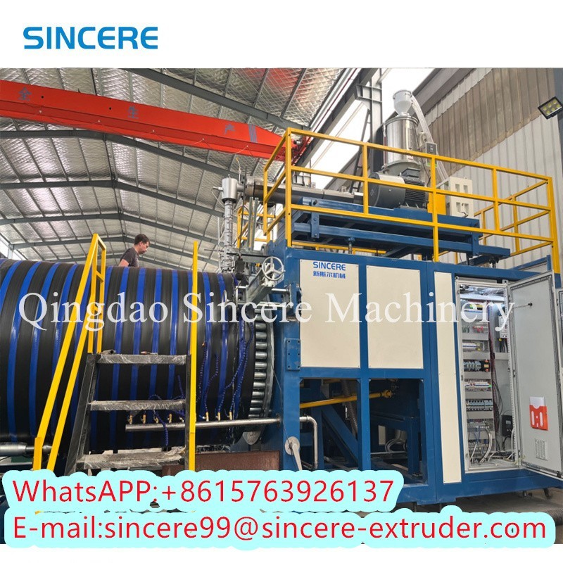 OEM HDPE PP Spiral Plastic Pipe Extrusion Line 200kW-500kW